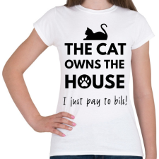 PRINTFASHION A ház a macskáé2 - Női póló - Fehér női póló