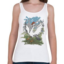 PRINTFASHION A héttyú - Női atléta - Fehér női trikó