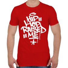 PRINTFASHION A hiphop nevelt fel - Férfi póló - Piros férfi póló