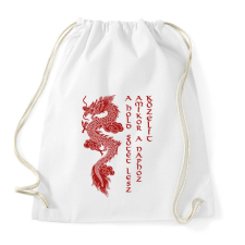 PRINTFASHION A Hold sötét lesz - Sportzsák, Tornazsák - Fehér tornazsák