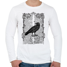 PRINTFASHION A Holló - Férfi hosszú ujjú póló - Fehér