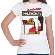PRINTFASHION A hónap dolgozója - lajhár - Női póló - Fehér