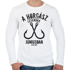 PRINTFASHION A horgász legendák - Férfi hosszú ujjú póló - Fehér