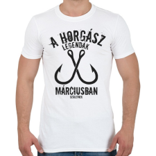 PRINTFASHION A horgász legendák - Férfi póló - Fehér férfi póló