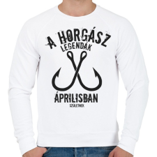 PRINTFASHION A horgász legendák - Férfi pulóver - Fehér férfi pulóver, kardigán