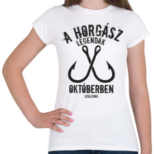 PRINTFASHION A horgász legendák - Női póló - Fehér női póló