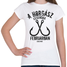 PRINTFASHION A horgász legendák - Női póló - Fehér női póló