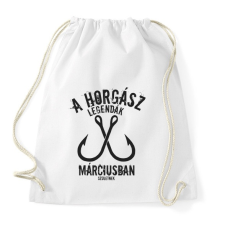 PRINTFASHION A horgász legendák - Sportzsák, Tornazsák - Fehér tornazsák