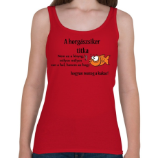 PRINTFASHION A horgászsiker titka - Női atléta - Cseresznyepiros