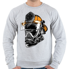 PRINTFASHION A hős maszkos - tűzoltó - Férfi pulóver - Sport szürke férfi pulóver, kardigán