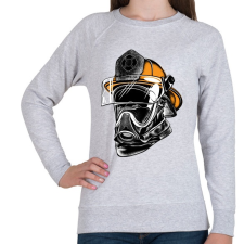 PRINTFASHION A hős maszkos - tűzoltó - Női pulóver - Sport szürke női póló