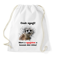 PRINTFASHION A hosszú élet titka - Sportzsák, Tornazsák - Fehér tornazsák