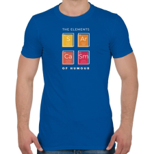 PRINTFASHION A humor elemei - Férfi póló - Királykék férfi póló