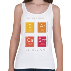 PRINTFASHION A humor elemei - Női atléta - Fehér