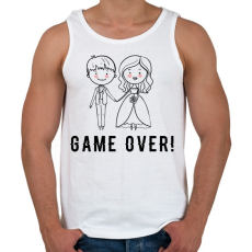 PRINTFASHION A játéknak vége.  - Férfi atléta - Fehér