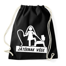 PRINTFASHION A játéknak vége - Sportzsák, Tornazsák - Fekete tornazsák
