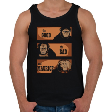 PRINTFASHION A jó, a rossz és Maurice - Férfi atléta - Fekete