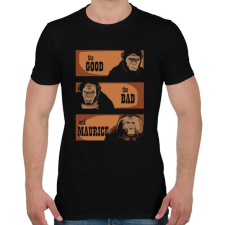 PRINTFASHION A jó, a rossz és Maurice - Férfi póló - Fekete férfi póló
