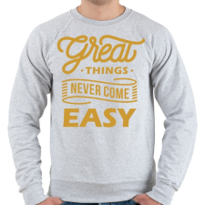 PRINTFASHION A jó dolgok - Férfi pulóver - Sport szürke férfi pulóver, kardigán