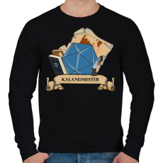 PRINTFASHION A Kalandmester - Férfi pulóver - Fekete