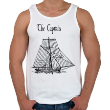 PRINTFASHION a kapitány - Férfi atléta - Fehér atléta, trikó