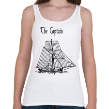 PRINTFASHION a kapitány - Női atléta - Fehér női trikó
