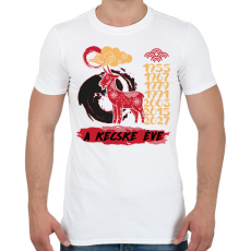 PRINTFASHION A kecske éve - Férfi póló - Fehér