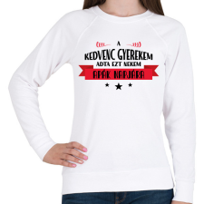 PRINTFASHION A kedvenc gyerekem - apák napja - Női pulóver - Fehér női pulóver, kardigán