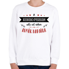 PRINTFASHION A kedvenc gyerekem - Gyerek pulóver - Fehér gyerek pulóver, kardigán