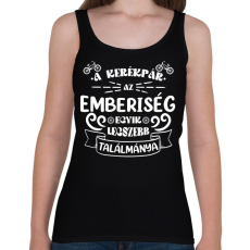 PRINTFASHION A kerékpár - Női atléta - Fekete