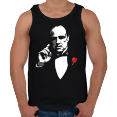 PRINTFASHION A Keresztapa - Férfi atléta - Fekete