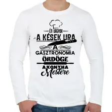 PRINTFASHION A kések ura - Férfi hosszú ujjú póló - Fehér férfi póló