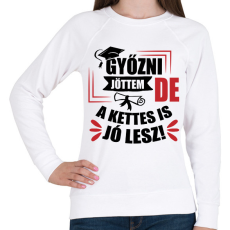 PRINTFASHION A kettes is jó lesz - Női pulóver - Fehér