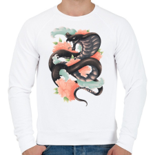 PRINTFASHION A kígyó legendája - Férfi pulóver - Fehér férfi pulóver, kardigán