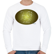 PRINTFASHION A Király - Férfi pulóver - Fehér