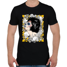 PRINTFASHION A királynő és a koponyák - Férfi póló - Fekete férfi póló