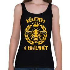 PRINTFASHION A királynő - Férfi - Női atléta - Fekete