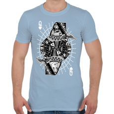 PRINTFASHION A királynő szerelme - Férfi póló - Világoskék