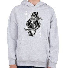 PRINTFASHION A királynő szerelme - Gyerek kapucnis pulóver - Sport szürke gyerek pulóver, kardigán