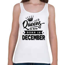 PRINTFASHION A királynők decemberben születnek - Női atléta - Fehér gyógyhatású készítmény