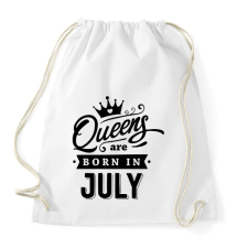 PRINTFASHION A királynők júliusban születnek - Sportzsák, Tornazsák - Fehér tornazsák