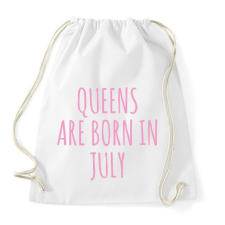 PRINTFASHION A királynők júliusban születnek - Sportzsák, Tornazsák - Fehér tornazsák