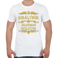 PRINTFASHION A királynők júliusban születtek - Férfi póló - Fehér férfi póló