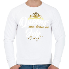 PRINTFASHION A királynők júliusban születtek - Férfi pulóver - Fehér férfi pulóver, kardigán