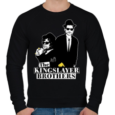 PRINTFASHION A királyölő tesók - Férfi pulóver - Fekete férfi pulóver, kardigán