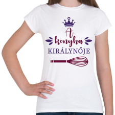 PRINTFASHION A konyha királynője - Női póló - Fehér női póló