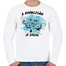 PRINTFASHION A kopaszság - Férfi pulóver - Fehér