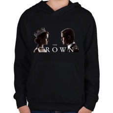 PRINTFASHION A korona - Gyerek kapucnis pulóver - Fekete