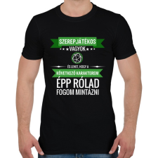 PRINTFASHION A következő karakterem te leszel (játékos) - Férfi póló - Fekete férfi póló