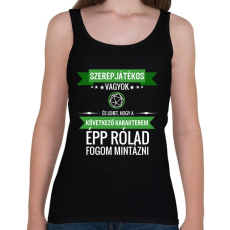 PRINTFASHION A következő karakterem te leszel (játékos) - Női atléta - Fekete